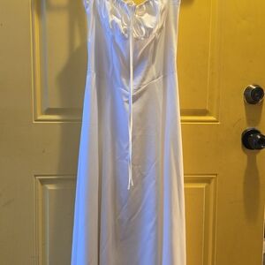 Elegant White Midi Dress